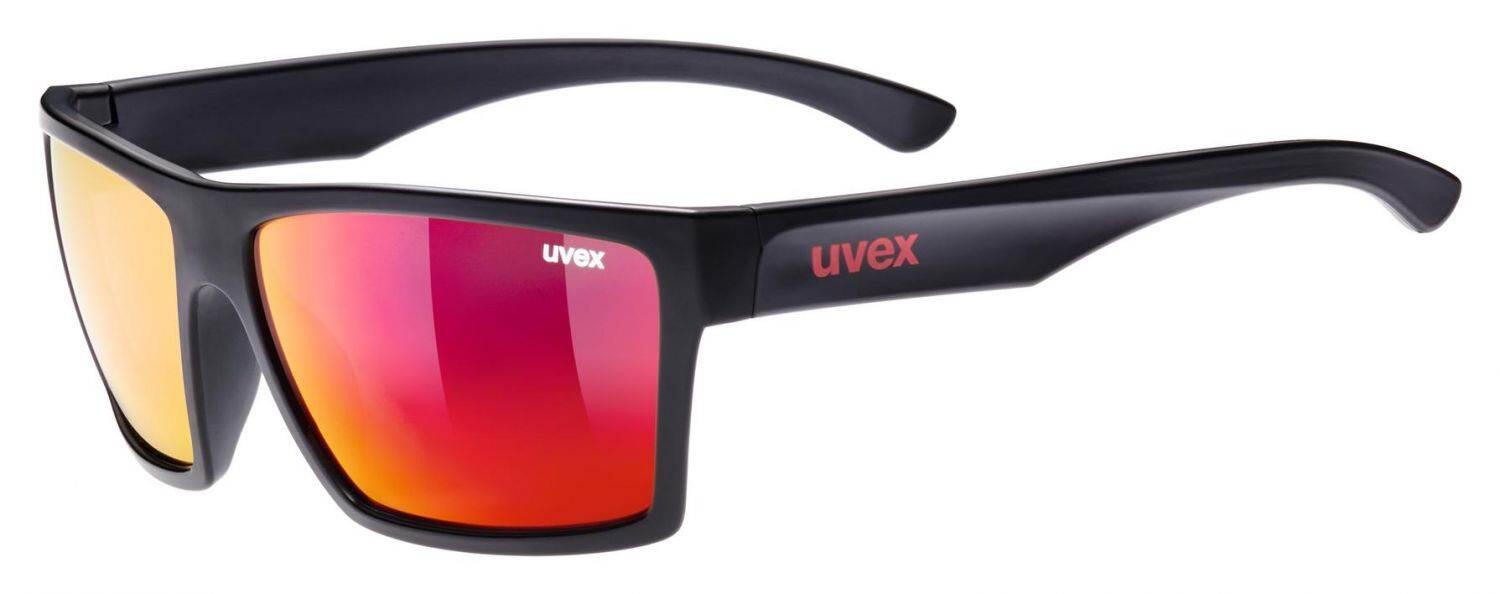 uvex LGL 29 Sonnenbrille (2213 black mat, mirror red (S3)) von uvex