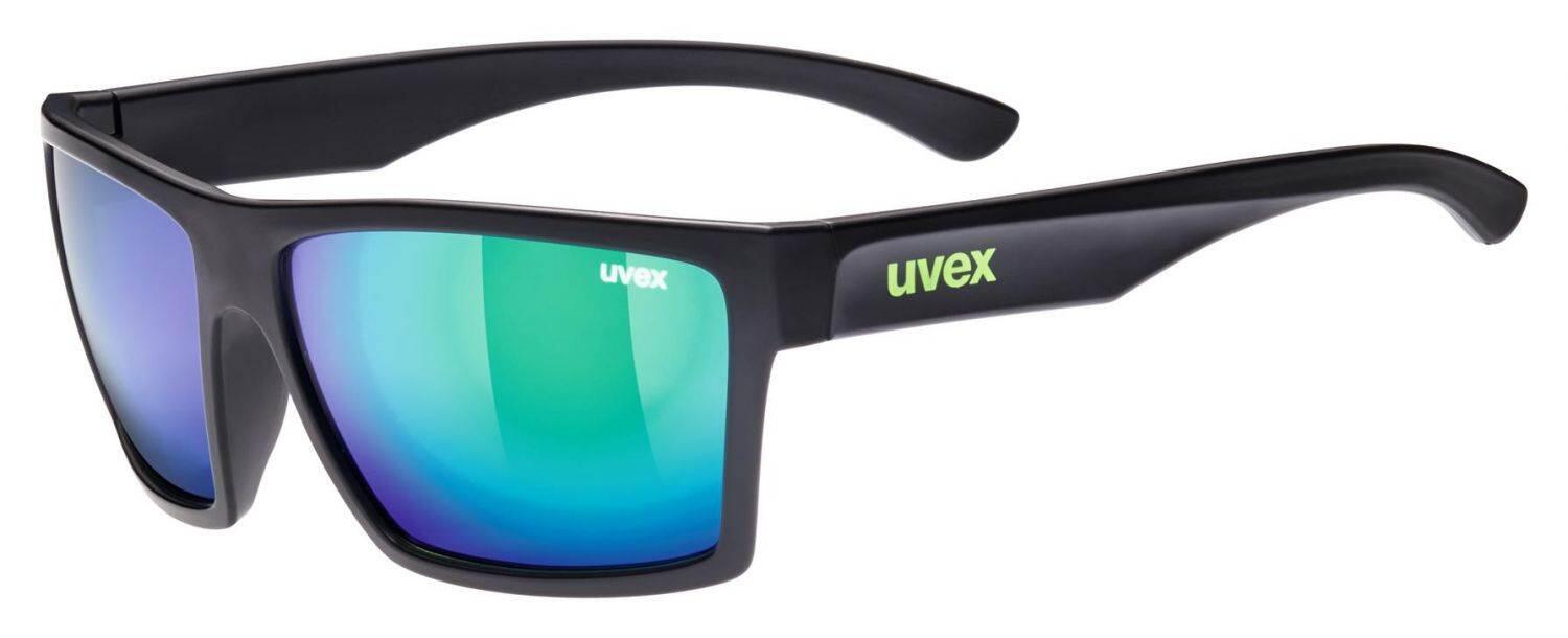 uvex LGL 29 Sonnenbrille (2215 black mat, mirror green (S3)) von uvex
