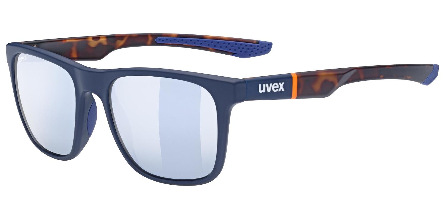 uvex LGL 42 Sonnenbrille (4616 blue mat havanna, litemirror silver (S3)) von uvex