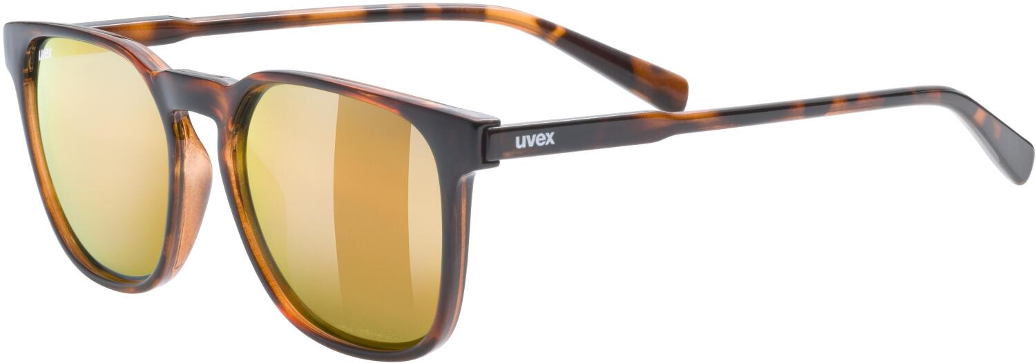 uvex LGL 49 Polavision Sportbrille S (6660 havanna mat, polavision/mirror gold (S3)) von uvex