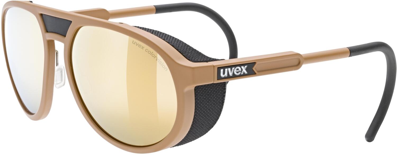 uvex MTN Classic Sportbrille Colorvision (6697 desert matt, colorvision/mirror blue (S3)) von uvex