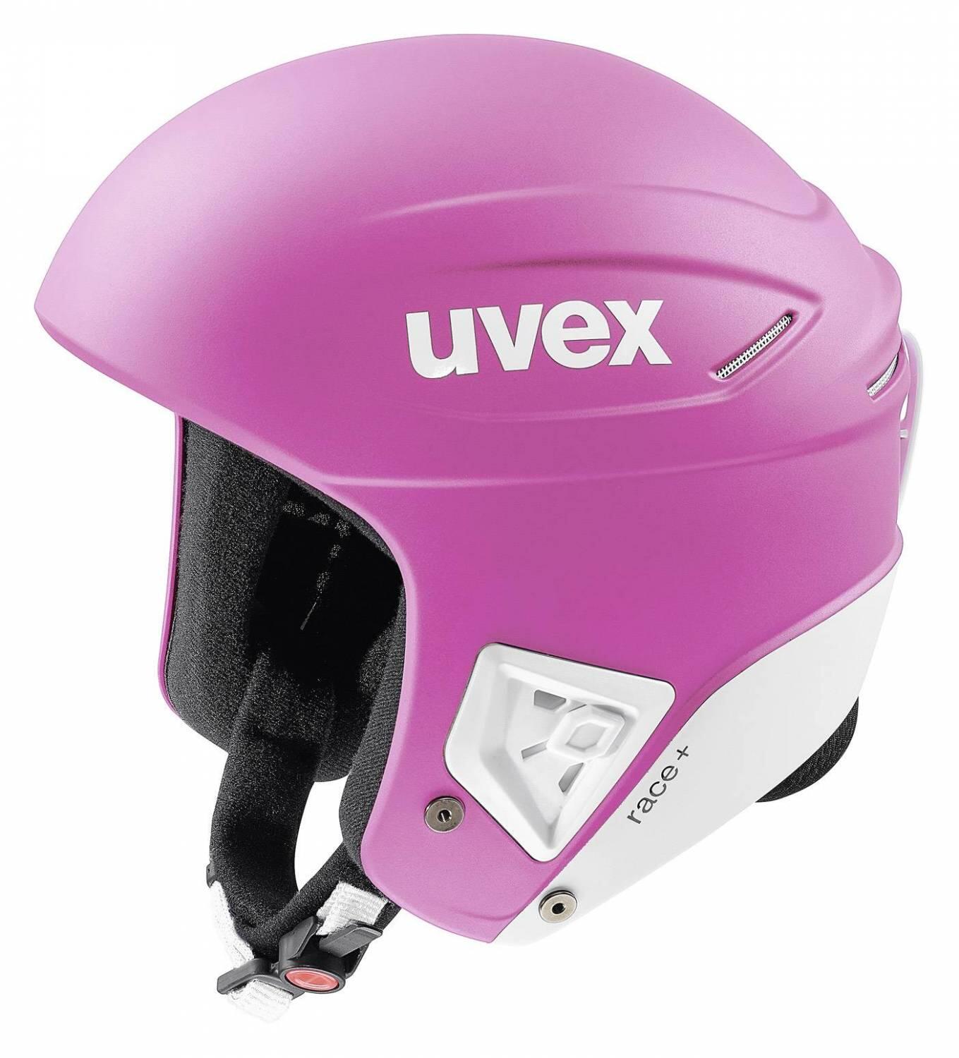 uvex Race+ Rennskihelm (55-56 cm, 90 pink/white mat) von uvex