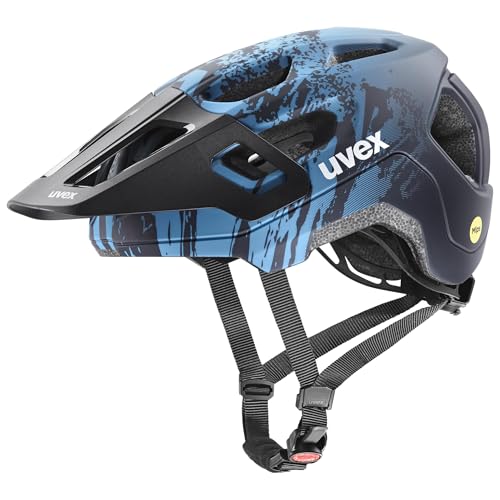 uvex React jr. MIPS - Leichter Fahrradhelm für Kinder - individuelle Größenanpassung - MIPS-Sysytem - Azure-deep Space matt - 52-56 cm von uvex