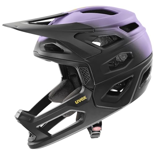 uvex Revolt - extrem Leichter Fahrradhelm für Damen und Herren - individuelle Größenanpassung - optimierte Belüftung - Lilac-Black matt - 58-61 cm von uvex