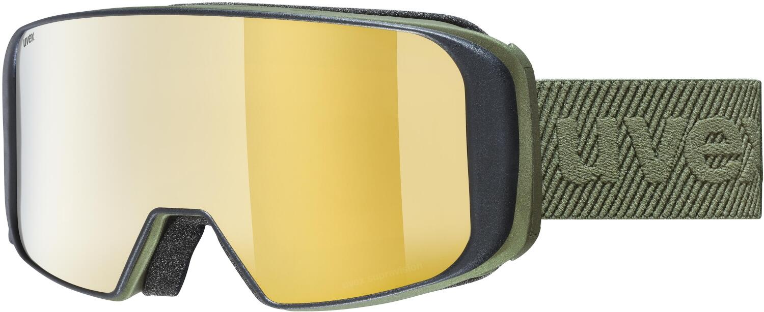 uvex Saga Take Off Skibrille (8030 croco matt, mirror gold/lasergold lite/clear (S1/S3)) von uvex