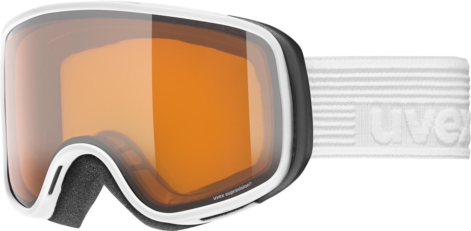 uvex Scribble Lasergold Kinderskibrille (Farbe: 1030 white, lasergold clear (S2)) von uvex