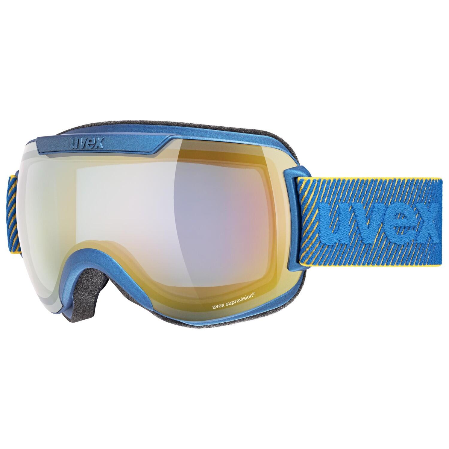 uvex Skibrille Downhill 2000 Full Mirror (7030 underwater mat, mirror orange/blue (S2)) von uvex