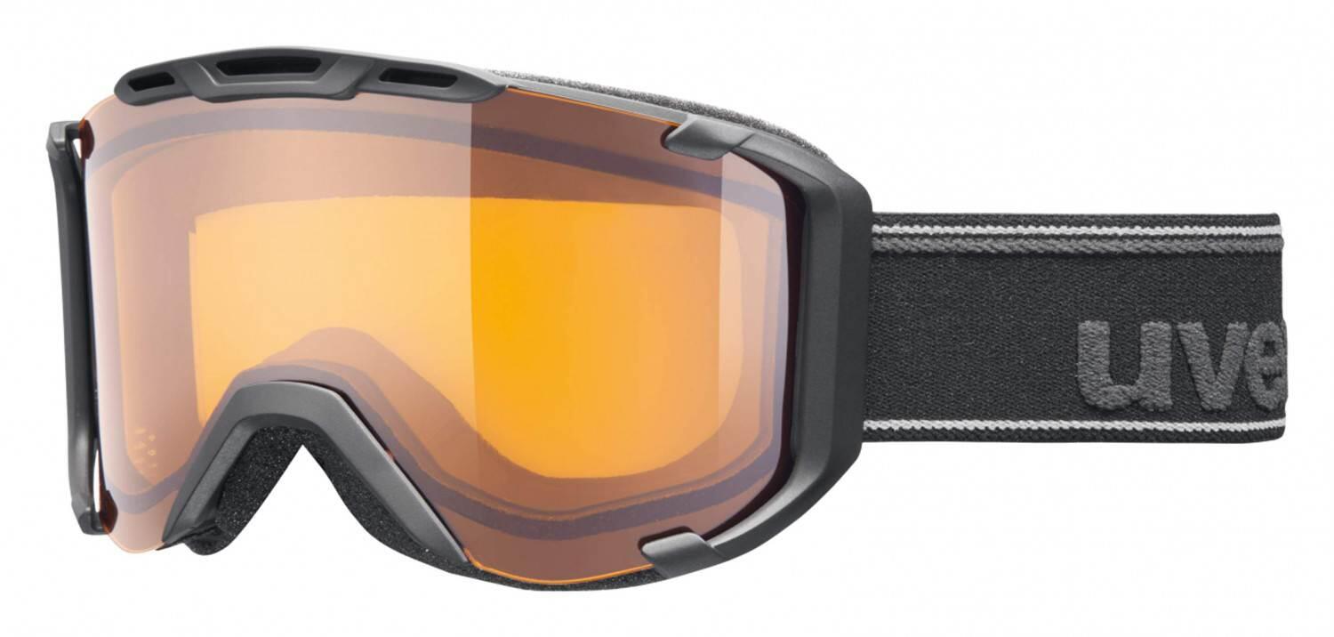 uvex Snowstrike Skibrille (2029 black mat, lasergold lite/clear) von uvex