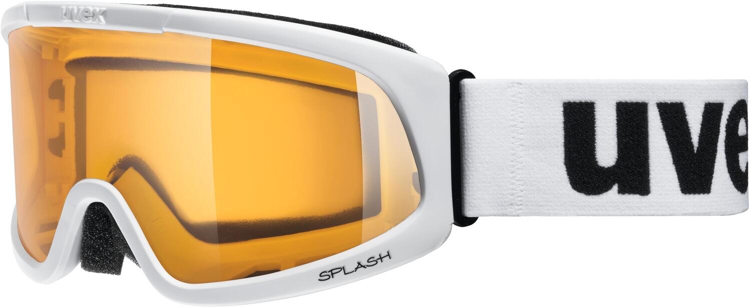 uvex Splash Skibrille (1119 white, single lens/lasergold lite) von uvex