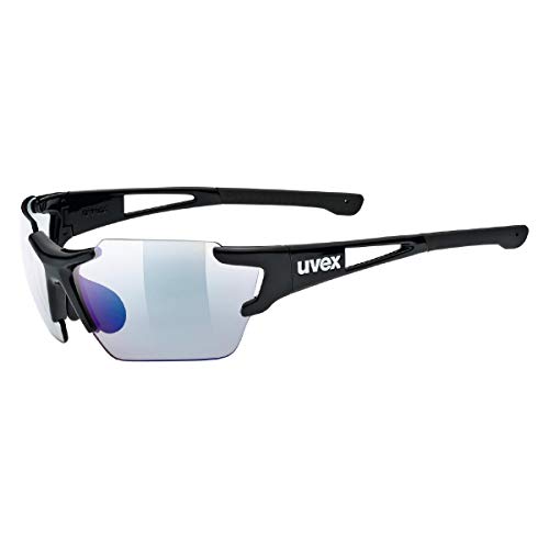 uvex Unisex – Erwachsene, sportstyle 803 race V small Sportbrille, selbsttönend, schmale Passform, black/blue, one size von Uvex
