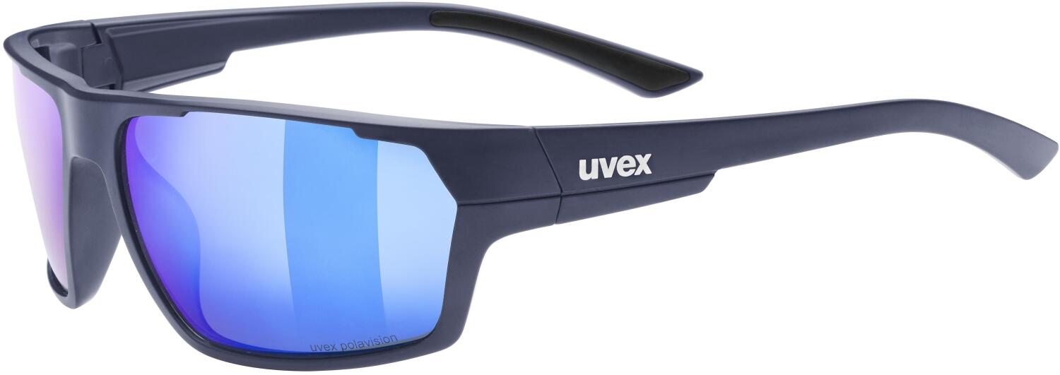uvex Sportstyle 233 Polavision Sonnenbrille (4440 deep space matt, polavision, mirror blue (S3)) von uvex