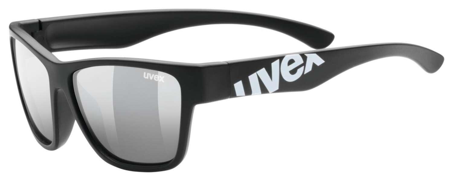 uvex Sportstyle 508 Kinder Sonnenbrille (2216 black mat, litemirror silver (S3)) von uvex