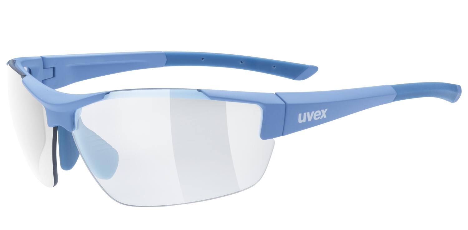 uvex Sportstyle 612 Variomatic light Sportbrille (4490 lightblue matt, variomatic smoke) von uvex