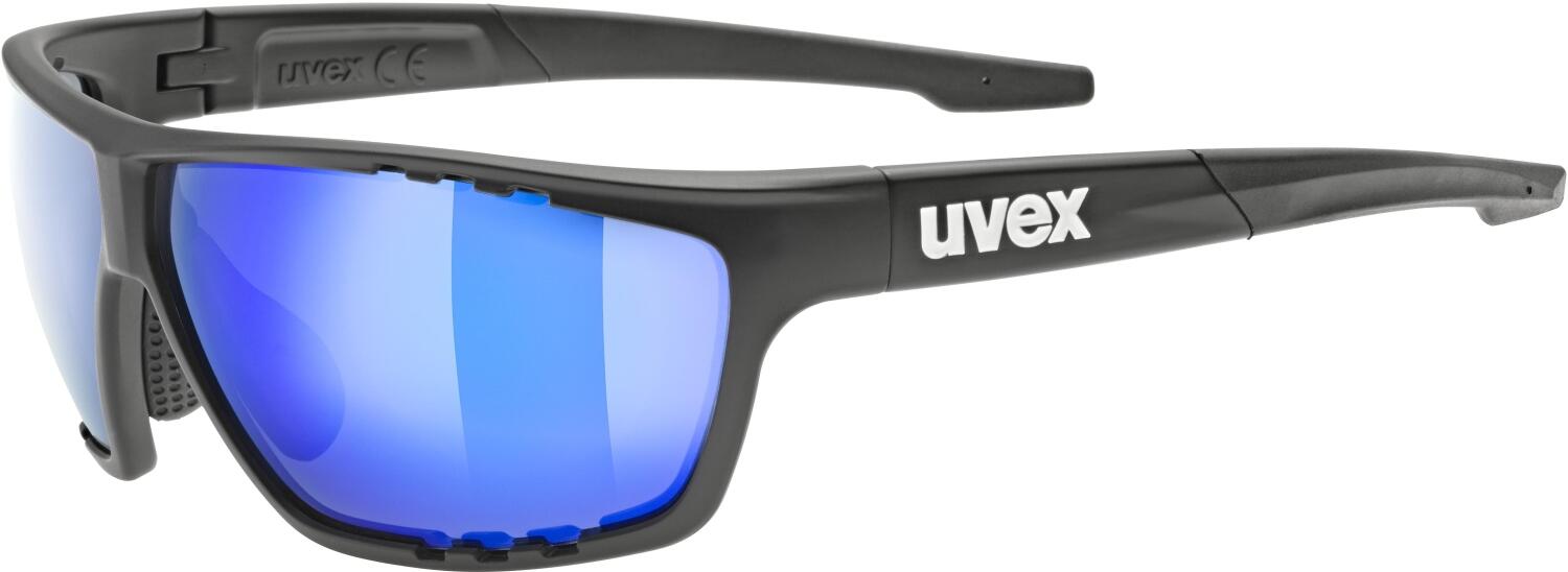 uvex Sportstyle 706 Sportbrille (2016 black matt, mirror blue (S3)) von uvex