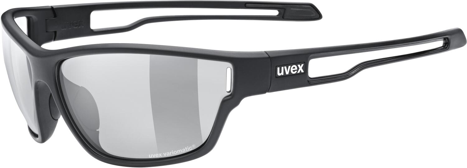 uvex Sportstyle 806 Variomatic Sportbrille (2201 black matt, variomatic smoke (S1-3)) von uvex