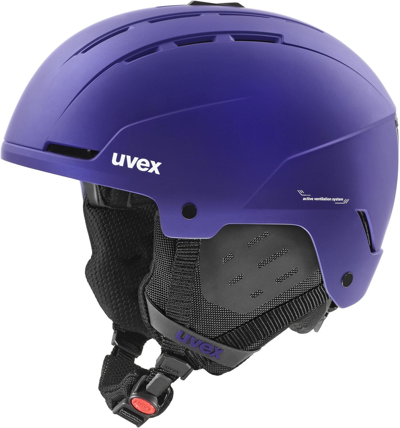 uvex Stance Skihelm (54-58 cm, 13 purple bash matt) von uvex