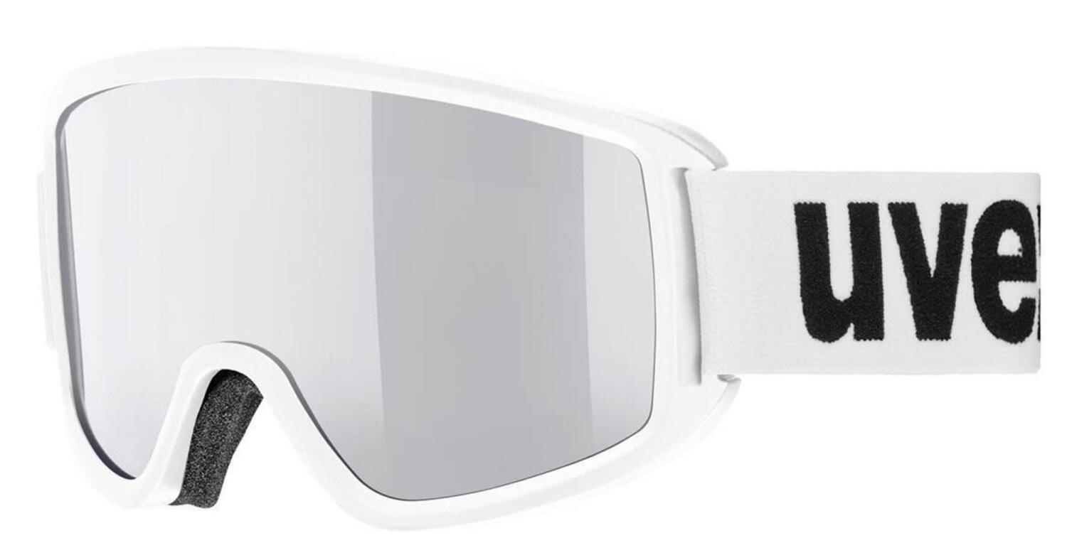 uvex Topic FM Skibrille (1030 white, mirror silver/lasergold lite (S2)) von uvex