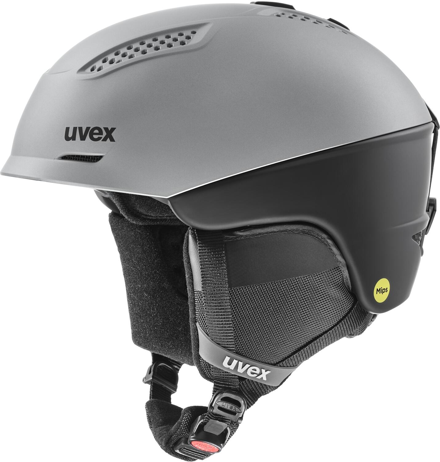 uvex Ultra Mips Skihelm (Größe: 55-59 cm, 30 rhino/black mat) von uvex