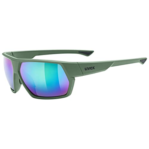 uvex Unisex – Erwachsene, sportstyle 238 Sportbrille, moss matt/mirror green, one size von Uvex