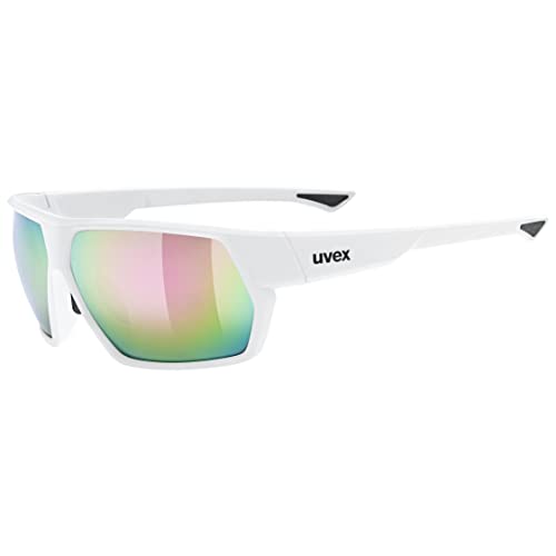 uvex Unisex – Erwachsene, sportstyle 238 Sportbrille, white matt/mirror pink, one size von Uvex