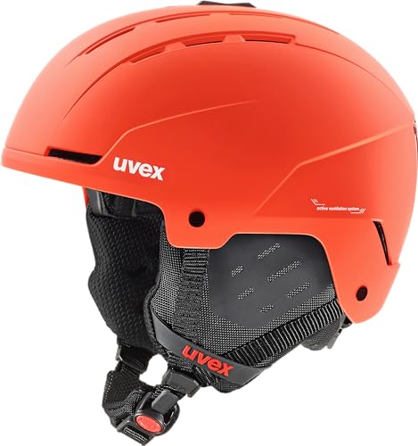 uvex Stance - robuster Skihelm für Damen und Herren - individuelle Größenanpassung - optimierte Belüftung - Fierce red matt - 54-58 cm von Uvex
