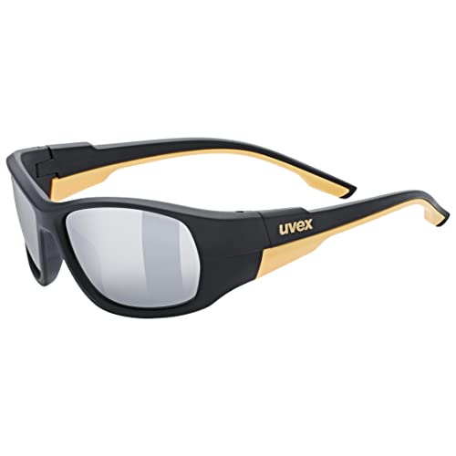 uvex Unisex Kinder, sportstyle 514 Sportbrille, black matt/mirror silver, one size von Uvex