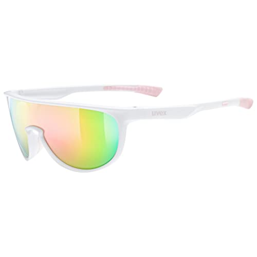 uvex Unisex Kinder, sportstyle 515 Sportbrille, white matt/mirror pink, one size von Uvex