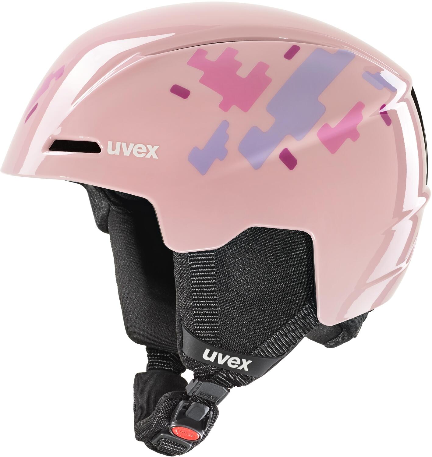 uvex Viti Kinder Skihelm (46-50 cm, 15 pink puzzle) von uvex