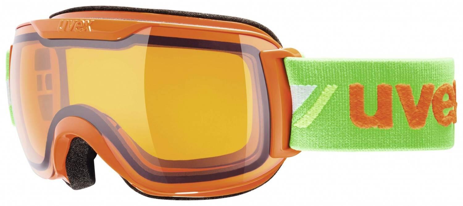 uvex downhill 2000 small Race Skibrille (6029 orange/green, lasergold lite/clear) von uvex