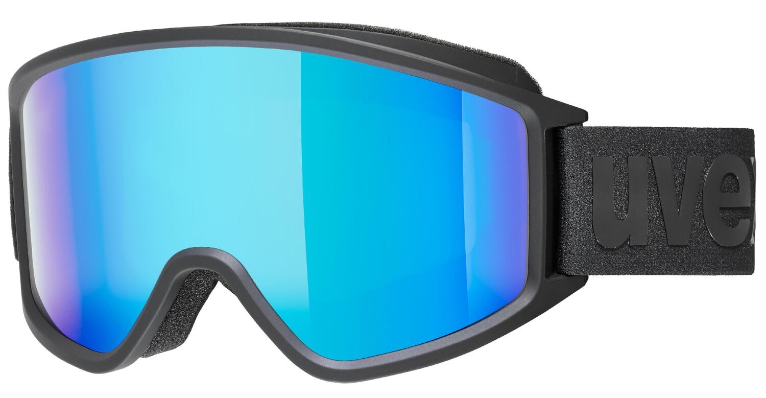 uvex g.gl 3000 CV Skibrille OTG (2030 black mat, mirror blue/colorvision green (S2)) von uvex