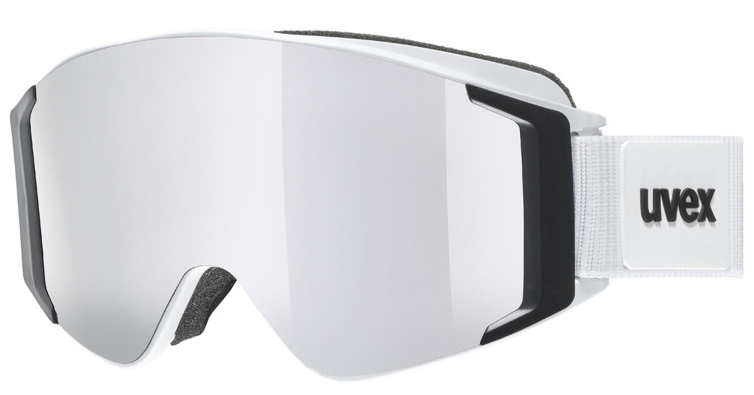 uvex g.gl 3000 Take Off Skibrille Brillenträger (1030 white matt, mirror silver/lasergold lite/clear (S1/S3)) von uvex