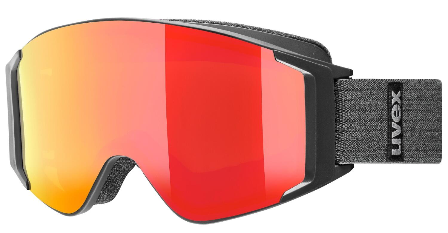 uvex g.gl 3000 Take Off Skibrille Brillenträger (2030 black matt, mirror red/lasergold lite/clear (S1/S3)) von uvex