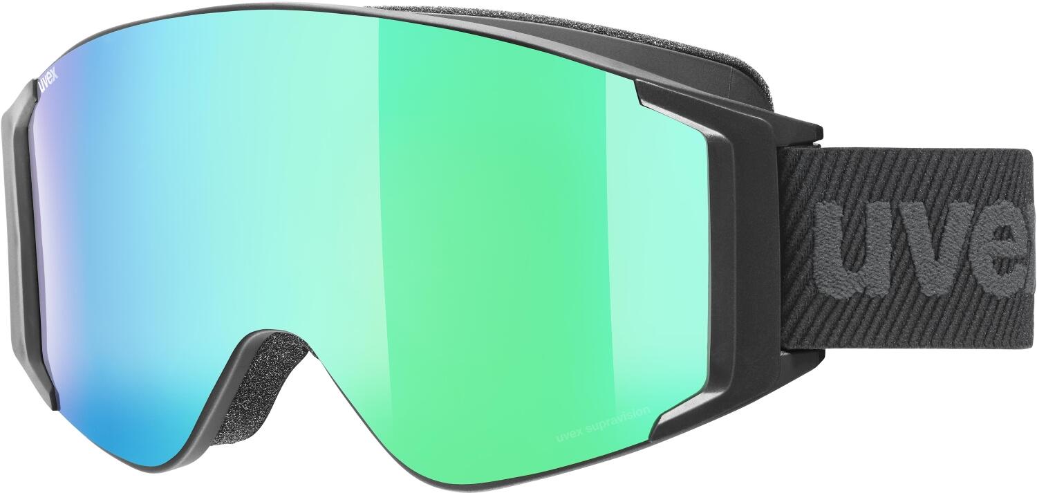 uvex g.gl 3000 Take Off Skibrille Brillenträger (7230 black matt, mirror green/lasergold lite/clear (S1/S3)) von uvex
