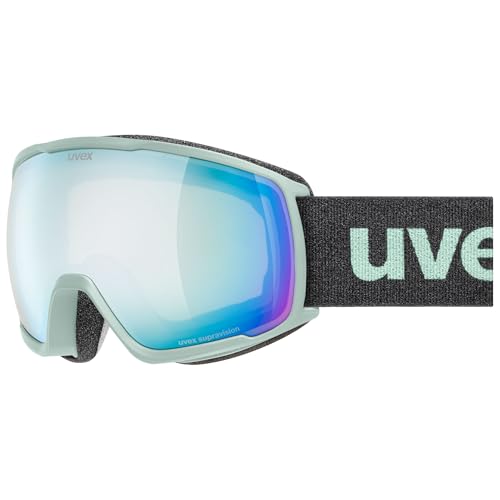 uvex victorious S FM - Skibrille für Damen und Herren - Filterkategorie 2 - verzerrungs- & beschlagfrei - oxid dl/saphir-klar - one size von uvex