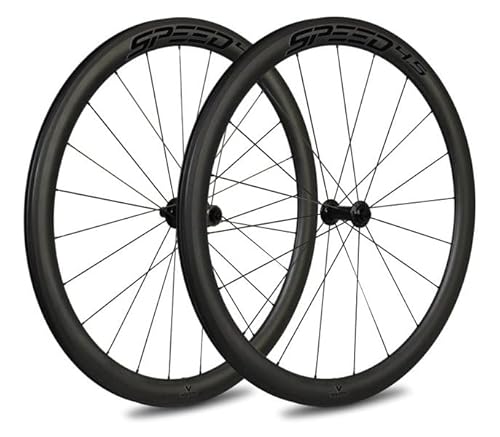 Veltec Unisex – Erwachsene Laufradsatz Speed 4.5 19mm SR Rim-Brake Shimano QR, schwarz/schwarz, 622-19 von veltec