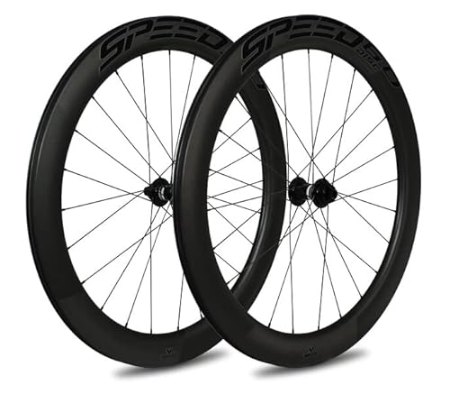Veltec Unisex – Erwachsene Laufradsatz Speed 6.0 18mm SR Disc Shimano 12x100/12x142, schwarz/schwarz, 622-18 von veltec