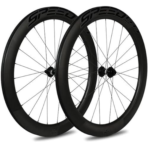 Veltec Unisex – Erwachsene Laufradsatz Speed 6.0 18mm SR Disc Shimano QR, schwarz/schwarz, 622-18 von veltec