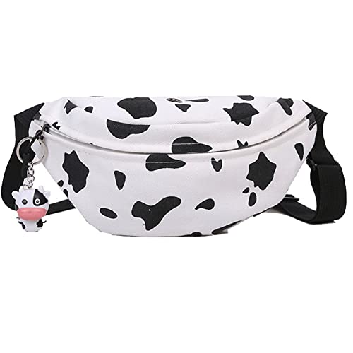 Crossbody Bauchtasche Mode Kuh Hüfttasche Tasche Entzückende Brusttasche Segeltuch Reise Bauchtasche für Frauen Mädchen von Vepoty
