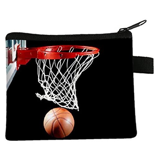 Mini Coin Tasche Beutel Cartoon Fußball Basketball Wechsel Wechsel Brieftasche Süße Headset -Tasche Leinwand Coin Geldbörse Für Kinder Teen von Vepoty