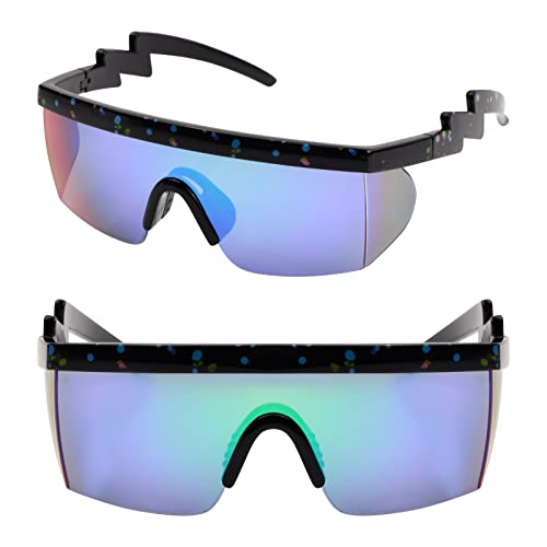 Vesaneae Polarisierte Sportbrille für Herren Damen, Winddicht Radsportbrille, Outdoor Sport Schutzbrille, Fahrradbrille, Sport Sonnenbrille Herren, UV400 Schutz (Grüner Film mit Schwarzer Rahmen) von Vesaneae