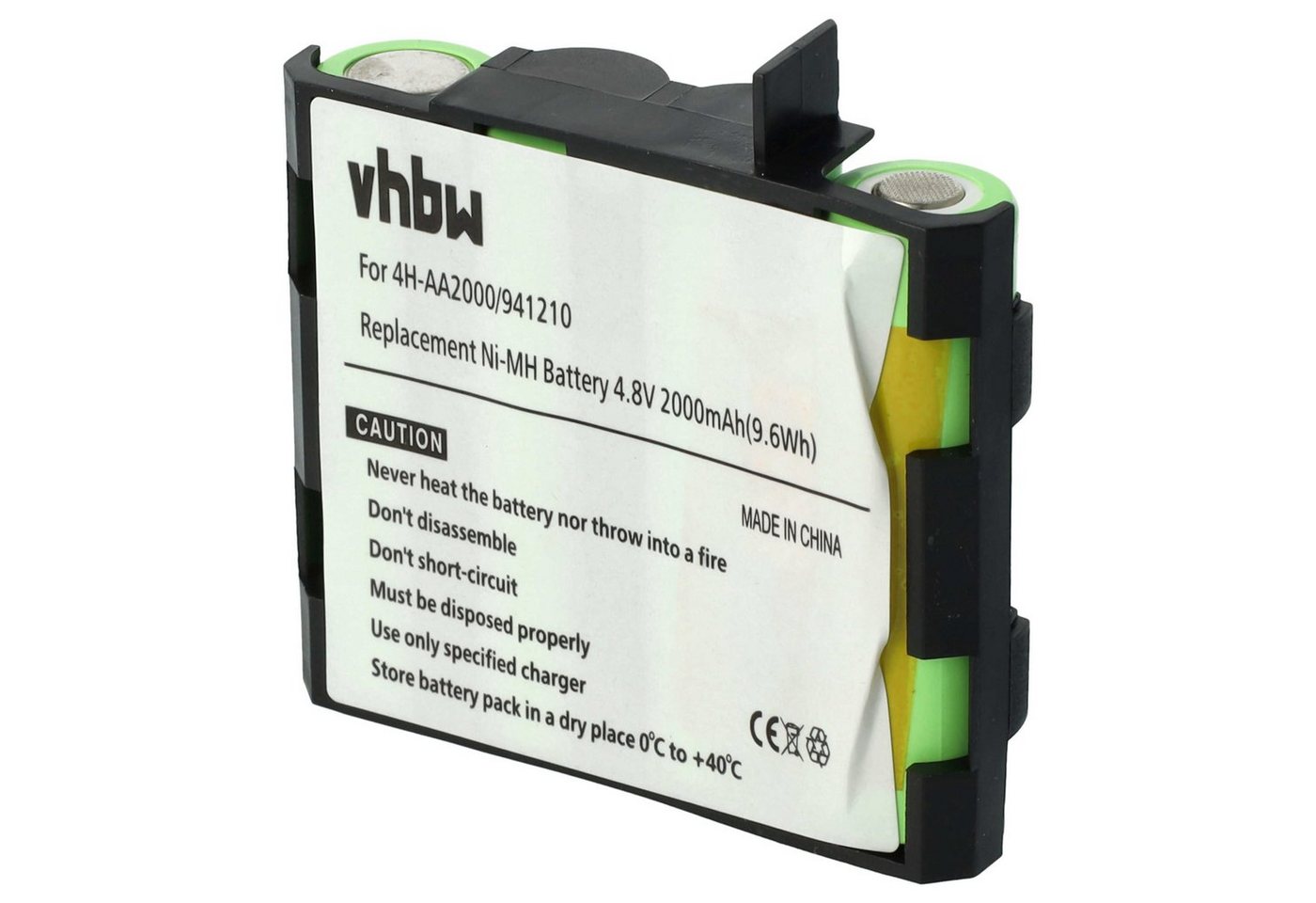 vhbw kompatibel mit Compex Vitality Akku NiMH 1500 mAh (4,8 V) von vhbw