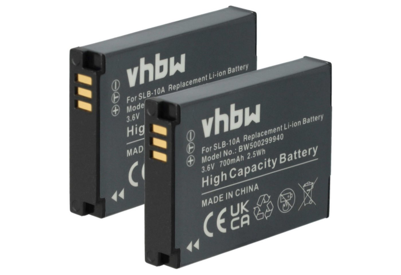 vhbw kompatibel mit Medion Action Cam S47015, MD87205, MD87005, S47018 Kamera-Akku Li-Ion 700 mAh (3,6 V) von vhbw