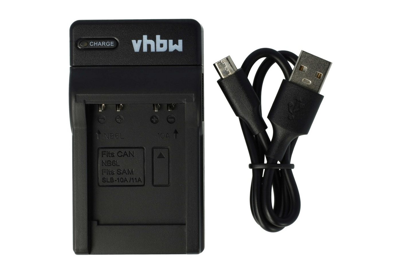 vhbw passend für HP Action Cam AC-300W, AC-200W, AC-200 Kamera / Foto DSLR Kamera-Ladegerät von vhbw