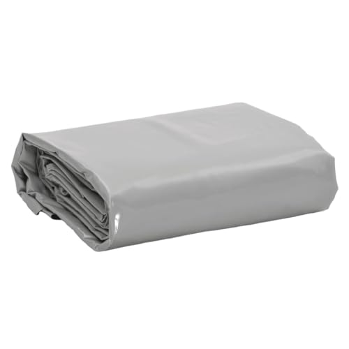 vidaXL Abdeckplane, Plane Abdeckung Reißfest Wasserfest, Schutzplane UV-Beständig Schimmelbeständig, Schutzhülle Zeltplane, Grau 5x6m 650 g/m² von vidaXL