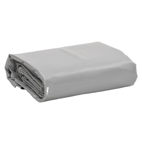 vidaXL Abdeckplane, Plane Abdeckung Reißfest Wasserfest, Schutzplane UV-Beständig Schimmelbeständig, Schutzhülle Zeltplane, Grau 5x7m 650 g/m² von vidaXL