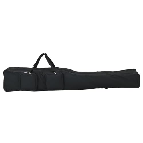 vidaXL Angelrutentasche Schwarz 150 cm Oxford-Gewebe, Angeltasche, Tragetasche Angelruten, Fischertasche, Rutentasche, Anglertasche, Angelruten Tasche von vidaXL