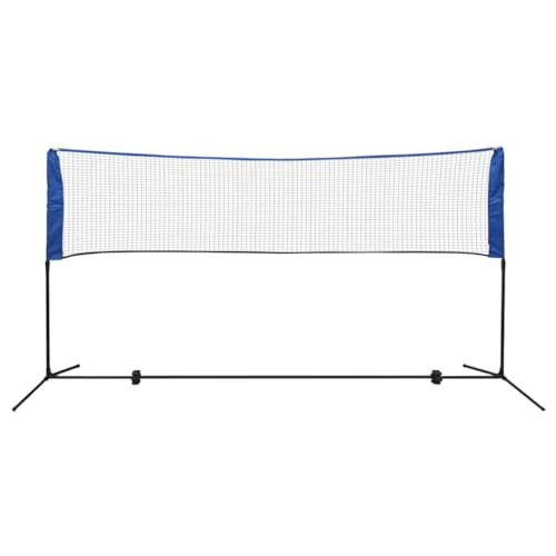 vidaXL Badmintonnetz mit Tasche 3 Bälle 300x155 cm Federballnetz Volleyballnetz von vidaXL