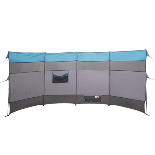 vidaXL Camping-Windschutz Blau 366x152x152 cm Wasserdicht von vidaXL