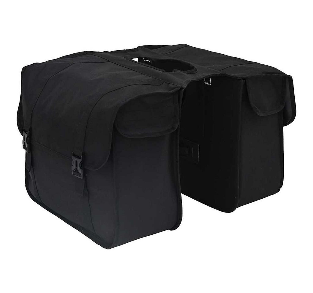 vidaXL Fahrradsattel Doppelte Fahrradtasche 48 L Schwarz (1-tlg) von vidaXL