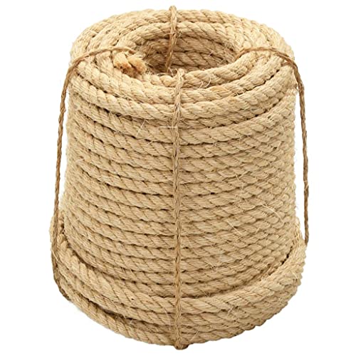 vidaXL Seil Sisalseil Naturseil Schnur Kratzbaum Kratzbäume Kratzbaumseil Tau Tauwerk Juteseil Dekokordel Garten Camping 100% Sisal 16 mm 50 m Natur von vidaXL